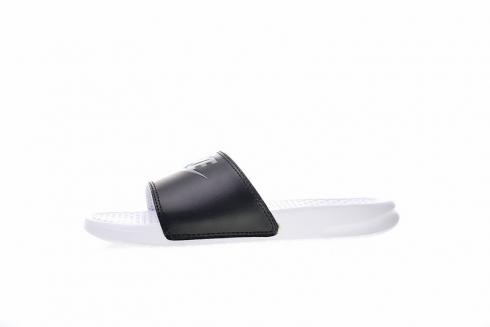 Nike Benassi Just Do It Sandals White Pure Platinum Black 343880-104