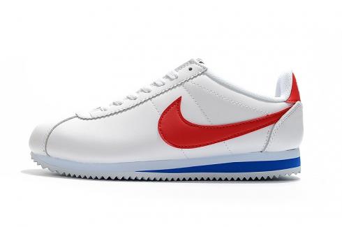 Nike Classic Cortez Nylon Yinyang Leather White Blue Red 807472-151