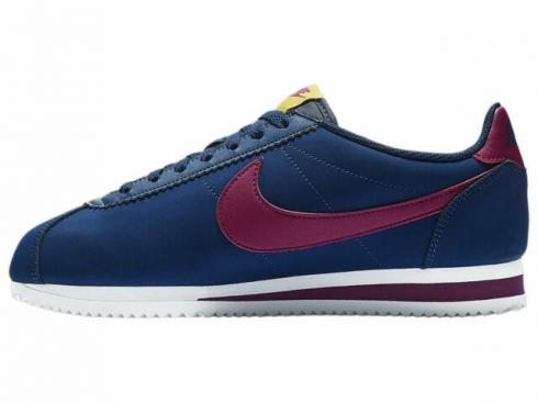 Womens Nike Classic Cortez Leather Blue Void True Berry Womens Shoes 807471-406