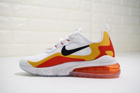 Nike React Air Max White Yellow Red Running Shoes AQ9087-019