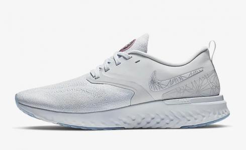 Nike Odyssey React Flyknit 2 Pure Platinum Black AT9975-001