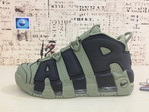 Nike Air More Uptempo Army Green Black Sneakers 921948-030