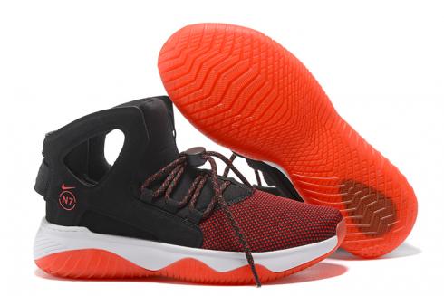 Nike Air Flight Huarache Men Basketball Shoes Black Orange Red