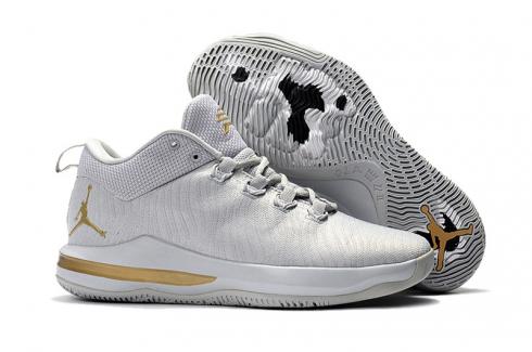 Nike Air Jordan CP3 X Elite Men Basketball Shoes Light Grey Gold 897507-100