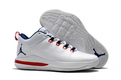 Nike Air Jordan CP3 X Elite Men Basketball Shoes White Blue Red 897507
