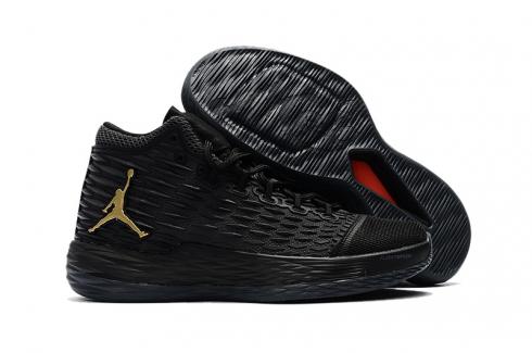 Nike Jordan Melo M13 XIII men basketball shoes NEW black metallic gold 881562-004