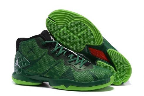 Nike Jordan Super Fly 4 Basketball Shoes Oregon Ducks Green Black 768929-333