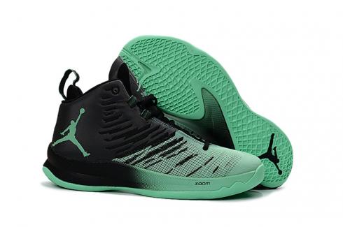 Nike Jordan Super Fly 5 Black Green Glow Men Basketball Shoes 844677-032