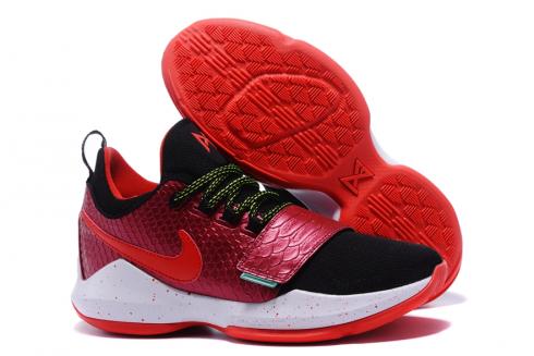 Nike Zoom PG 1 Paul George Men Basketball Shoes Red Black White 878628