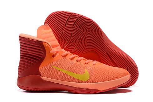 Nike Prime Hype DF 2016 EP Orange Red Yellow Mens Basketball Shoes 844788