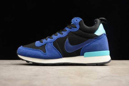 Most Popular Nike Internationalist Mid Black Blue Running Shoes 683967-007