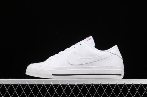 Nike Court Legacy Canvas White Black Casual Shoes CU4150-100