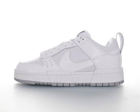 Nike Dunked Sportowe All White Running Shoes CU8876-104