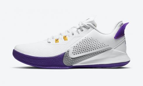 Nike Mamba Fury EP Lakers Home White Field Purple Light Smoke Grey CK2088-101