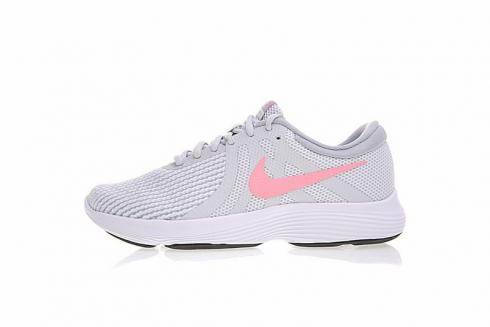 Nike Revolution 4 Running Shoes Light Grey Pink White 908988-016