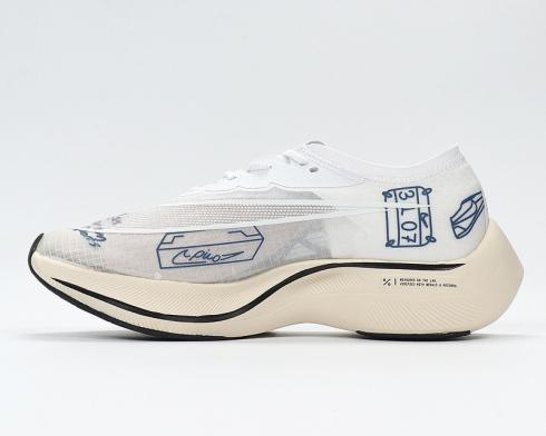 Nike ZoomX Vaporfly NEXT% White Black Unisex Shoes AO4568-302