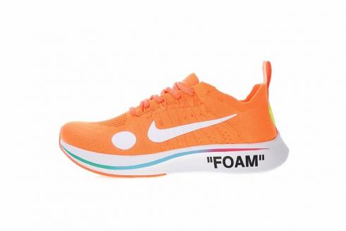 Nike Zoom Fly Mercurial Fk Ow Off White Orange Volt White Total AO2115-800