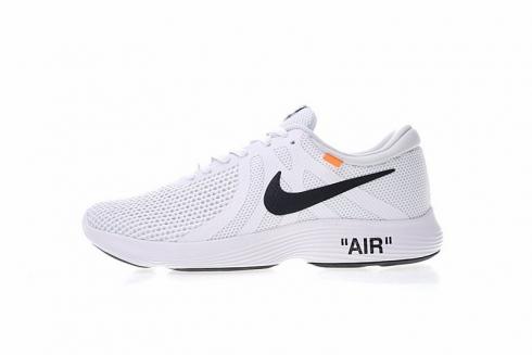 Off White x Nike Revolution 4 White Running Shoes 908988-012