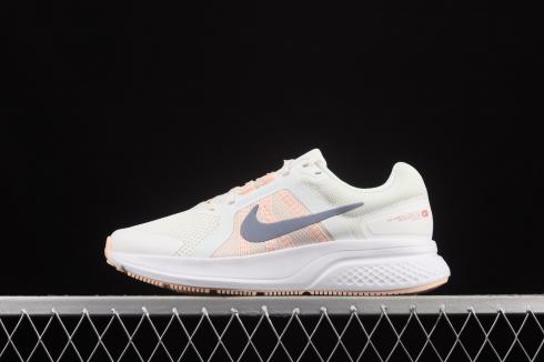 Womens Nike Run Swift 2 White Pink Grey Running Shoes CU3528-100