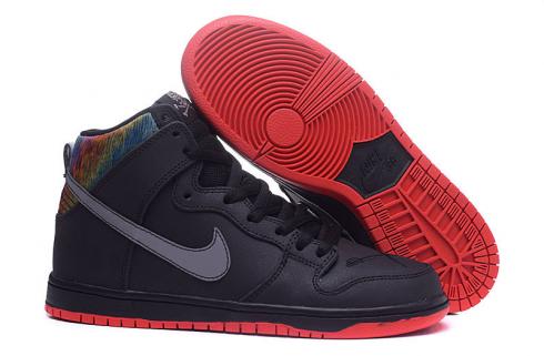 Nike DUNK SB High Skateboarding Unisex Shoes Lifestyle Shoes Black Grey Red 313171