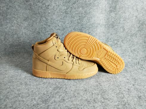 Nike DUNK SB High Skateboarding Unisex Shoes Lifestyle Shoes Light Brown All 313171
