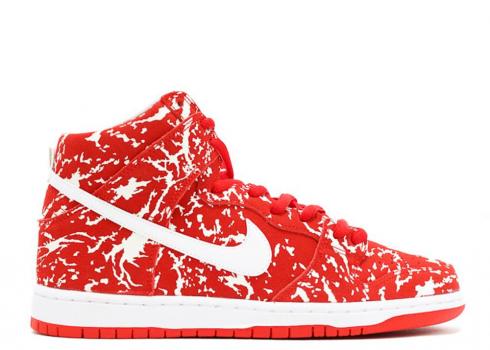 Nike SB Dunk High Prm Raw Meat Challenge White Red 313171-616