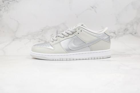 Nike SB Dunk Low PRO Grey Silver White Running Shoes 854866-029