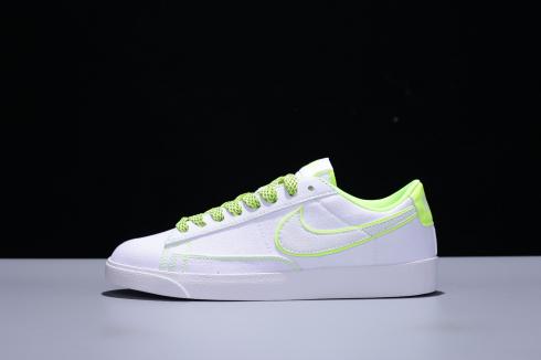 Nike SB Blazer Low White Neon Green Shoes AV9371-813