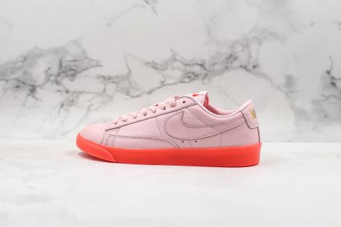 Womens Nike SB Blazer Low Premium Red Pink Metallic Gold AV9371-612