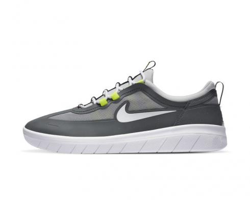 Nike SB Nyjah Free 2 Neon White Grey Green BV2078-003