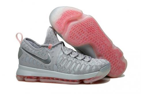 Nike KD 9 Kevin Durant Men Basketball Shoes Wolf Grey Silver 843392