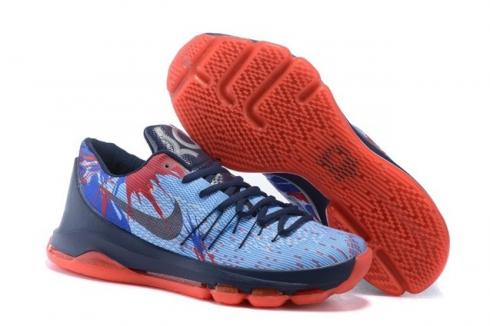 Nike KD Basketball Durant Navy White Red Men Shoes Independence Day USA 4th of July 749375-446