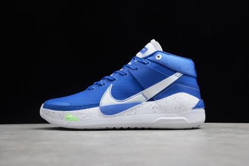 Nike Zoom KD13 White Loyal Blue New Release Basketball Shoes CI9948-400