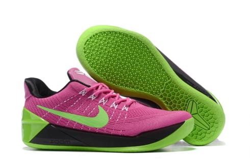 nike shoes pink and green