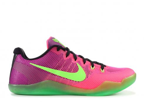 Kobe Xi Mambacurial Pink Flash Red Green Action Plm 836183-635