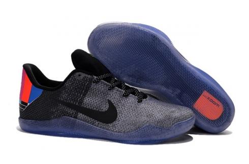 Nike Kobe XI 11 Elite Low Wolf Grey Black TV Multi Color Men Basketball Shoes 822675