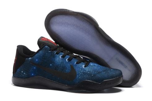 Nike Zoom Kobe XI 11 Elite Galaxy Stars Royal Blue Dark Blue Red Men Basketabll Shoes Glowing 822675