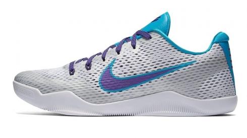 Nike Kobe 11 - Draft Day White Blue Lagoon Court Purple 836183-154