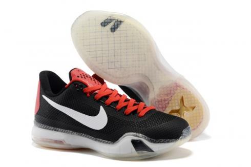 Nike Zoom Kobe X 10 Low Men Basketball Shoes Black Red White 745334