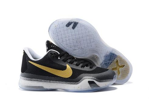 Nike Zoom Kobe X 10 XDR Low Drew Champs Men Basketball Shoes Black Gold 745334