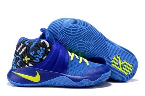 Nike Kyrie 2 II Effect EP Ivring Blue Yellow Men basketball Shoes 819583 201