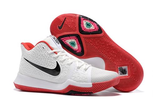 Nike Zoom Kyrie 3 III White Black Red Men Basketball Shoes 852395
