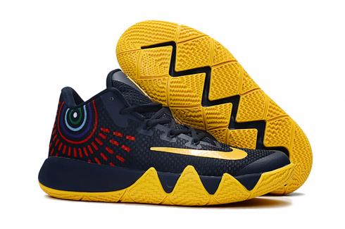 Nike Kyrie 4 Men Basketball Shoes Black Yellow