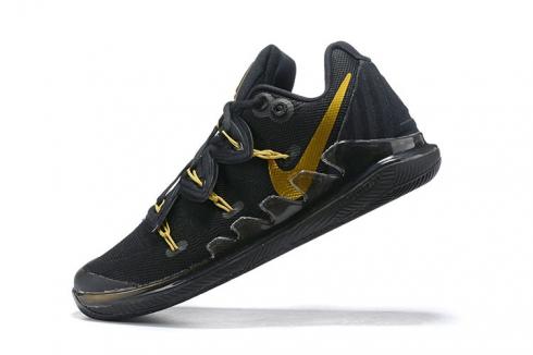 2020 Nike Kyrie V 5 Black Gold Ivring Basketball Shoes AO2918-007