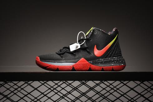 Authentic Nike Kyrie 5 Black Red Basketball Shoes Sneakers AO2918-108