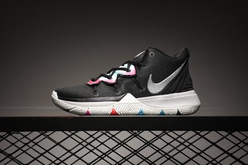 Nike Kyrie 5 White Black Pink Basketball Shoes Sneakers AO2918-908