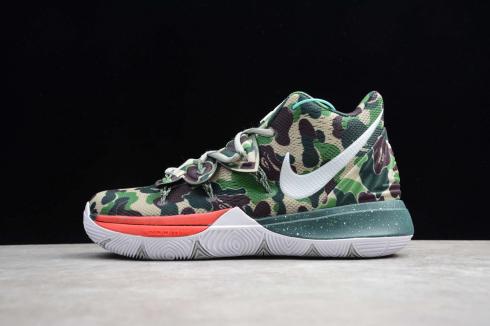 Nike Kyrie V 5 EP Camouflage Green Best Price Ivring Basketball Shoes AO2919-209