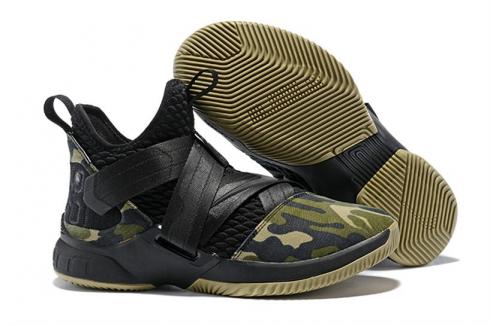 Nike Zoom Lebron Soldier XII 12 OG Black Camo Green AO4054-001