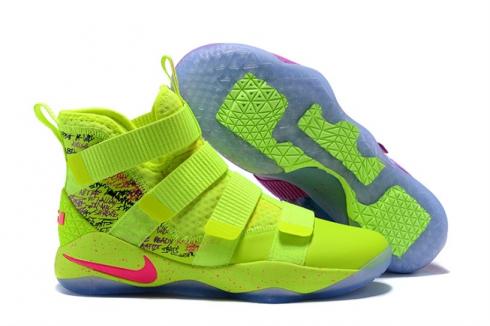 Nike Zoom Lebron Soldier XI 11 What The Green Purple 897644-901