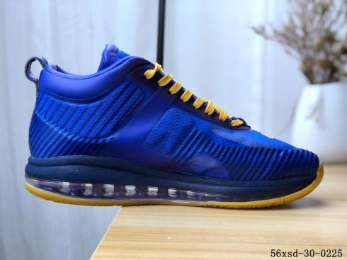 Nike LeBron X John Elliott Icon QS Royal Blue Yellow Sneakers